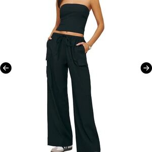 Reformation Stella Two Piece - Black